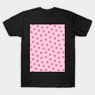 Pink Pastel Y2K Flowers T-Shirt